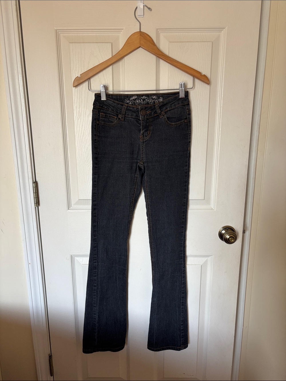 Wax Jean Black Flare Jeans for Women
